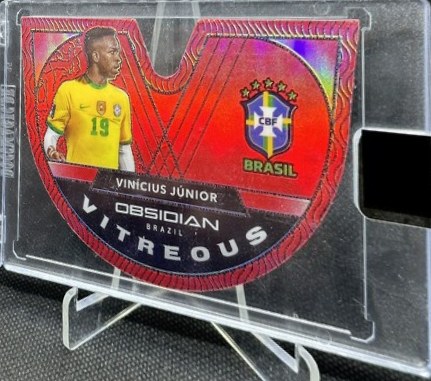 Vinicius Junior 2020 Panini Obsidian Vitreous Red /28