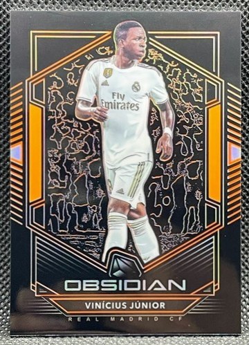 Vinicius Junior 2019 Panini Obsidian Orange Etch /35