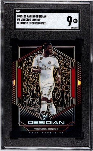 Vinicius Junior 2019 Panini Obsidian Electric Etch Red /22