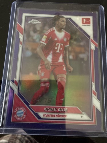 Michael Olise 2025 Topps Chrome Gold /75