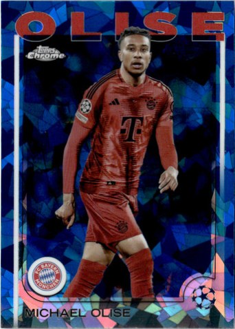 Michael Olise 2025 Topps Chrome Sapphire Refractor