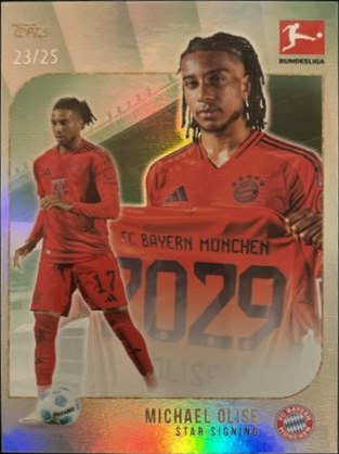 Michael Olise 2024 Topps Summer Signings /25