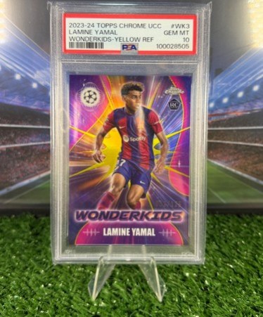 Lamine Yamal 2023 Topps Chrome Yellow /125