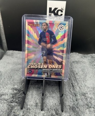 Bradley Barcola 2024 Topps Merlin Chrome