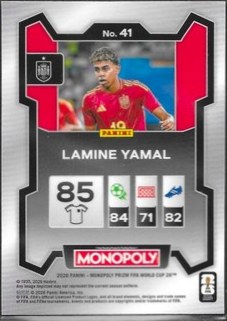 Lamine Yamal 2026 Panini Prizm Silver Prizm #41