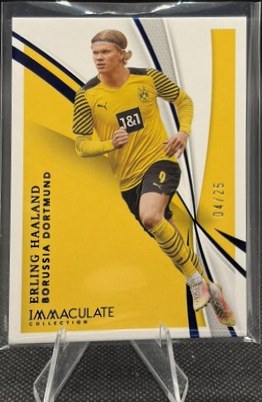 Erling Haaland 2021 Panini Immaculate Soccer /25