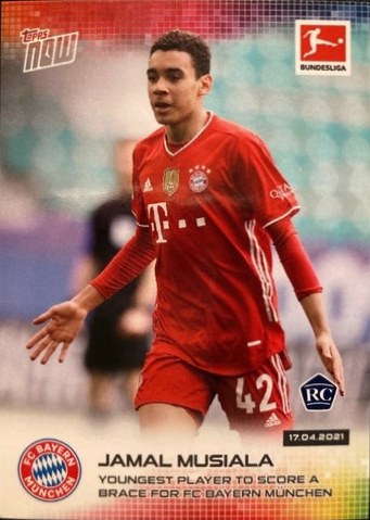 Jamal Musiala 2021 Topps Now Bundesliga 171