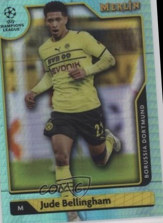Jude Bellingham 2021 Topps Merlin Chrome Aqua Prism