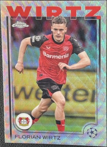 Florian Wirtz 2024 Topps Chrome Silver Wave Refractor #150