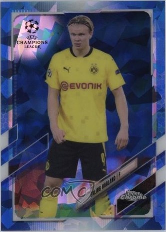 Erling Haaland 2020 Topps Merlin Chrome Sapphire Edition