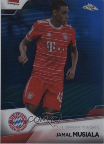 Jamal Musiala 2022 Topps Chrome Blue Refractor /180