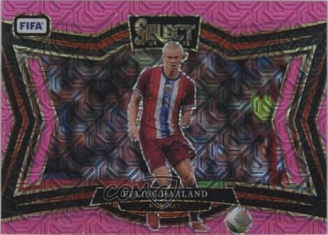 Erling Haaland 2024 Panini Select Pink Mojo Prizm /299