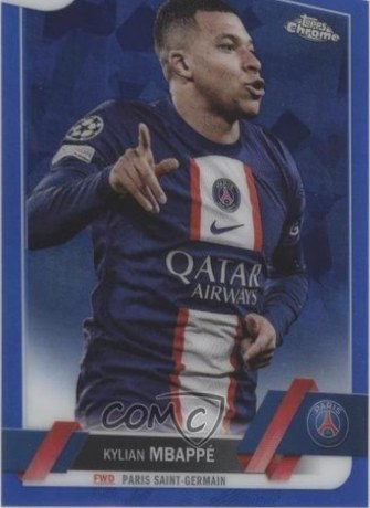 Kylian Mbappe 2022 Topps Chrome Sapphire Edition /30