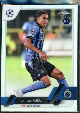 Antonio Nusa 2022 Topps Cromo Competiciones de Clubes UEFA Refractor