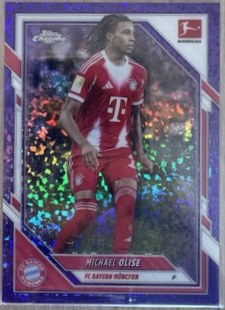 Michael Olise 2025 Topps Chrome Purple Mini-Diamonds /75