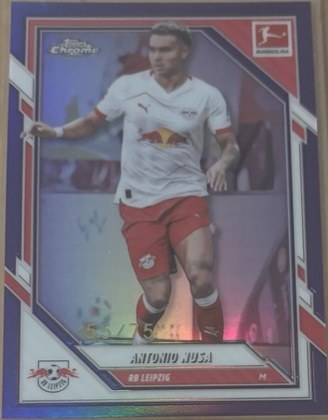 Antonio Nusa 2025 Topps Chrome Purple Refractor /75