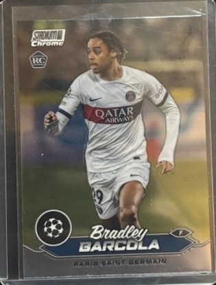 Bradley Barcola 2023 Topps Stadium Club Chrome Refractor