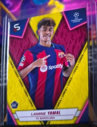 Lamine Yamal 2023 Topps UEFA Superstars Yellow