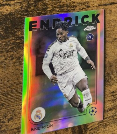 Endrick 2024 Topps Chrome UEFA Refractor