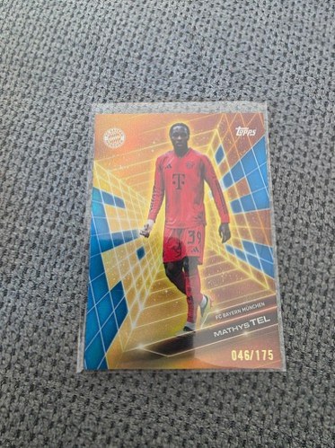 Mathys Tel 2024 Topps FC Bayern München Fan Set Gold /175