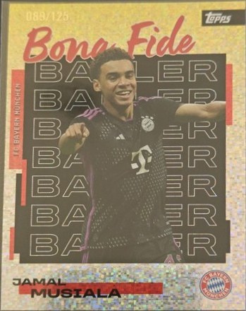 Jamal Musiala 2025 Topps FC Bayern Munich Team Set 89/125