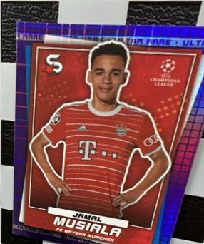 Jamal Musiala 2023 Topps UCC Superstars Purple /99