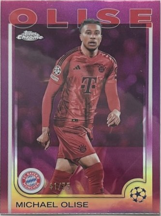 Michael Olise 2024 Topps Chrome UCL Purple /75