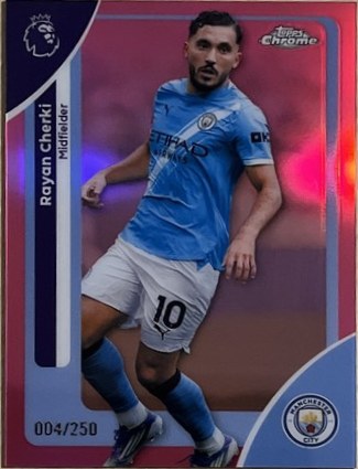 Rayan Cherki 2026 Topps Chrome Pink /250