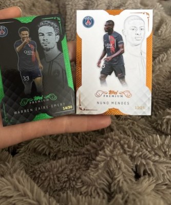 Zaire-Emery & Nuno Mendes 2021 Topps Premium /30 & /25