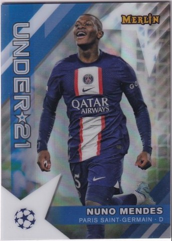 Nuno Mendes 2022 Topps Merlin Chrome Silver