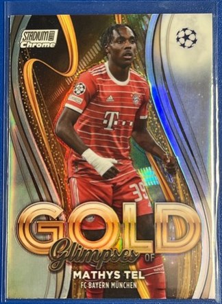 Mathys Tel 2022 Topps Stadium Club Chrome Gold