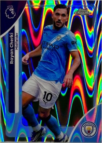 Rayan Cherki 2026 Topps Chrome RayWave Refractor #126