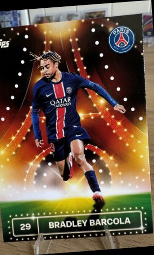 Bradley Barcola 2024 Topps PSG Team Set 29