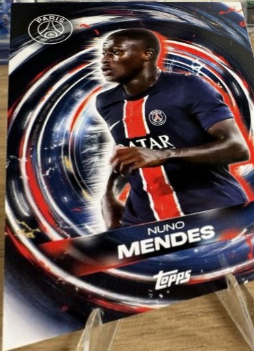 Nuno Mendes 2024 Topps PSG Team Set /40