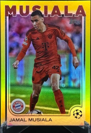 Jamal Musiala 2024 Topps UCC FC Yellow Foil /175