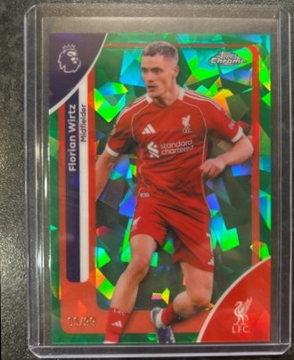 Florian Wirtz 2025 Topps Chrome Premier League Sapphire /99