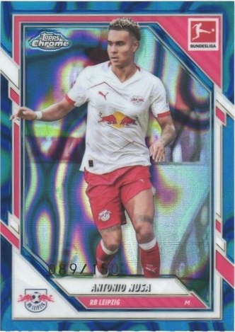 Antonio Nusa 2025 Topps Chrome Blue Lava /150