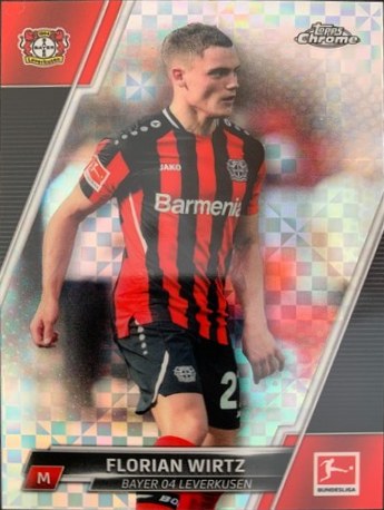 Florian Wirtz 2021 Topps Chrome Bundesliga X-Fractor /250