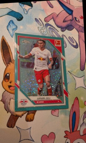 Antonio Nusa 2025 Topps Chrome Bundesliga Aqua Refractor /199