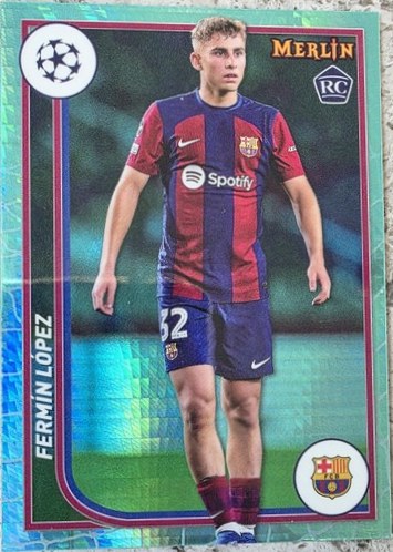 Fermin Lopez 2023 Topps Merlin Chrome Aqua Prism