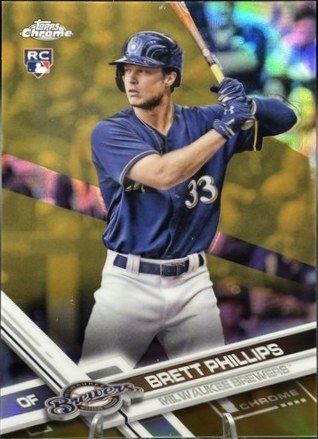 Brett Phillips 2017 Topps Chrome Gold Refractor /50