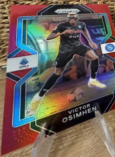 Victor Osimhen 2023 Panini Chronicles Red Prizm /99