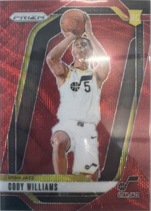 Cody Williams 2024 Panini Prizm Ruby Wave