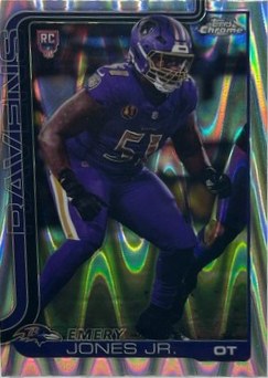 Emery Jones Jr. 2025 Topps Chrome RayWave Refractor #386