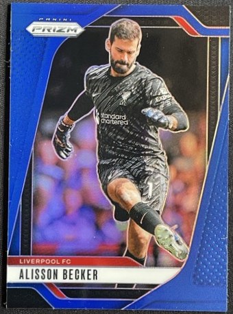 Alisson Becker 2024 Panini Prizm Azul /299