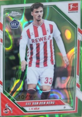 Rafa van den Berg 2025 Topps Cromo Bundesliga Green Wave Refractor /99