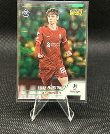 Tyler Morton 2021 Panini Stadium Club Chrome Green Refractor /125