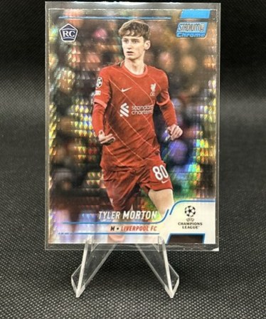 Tyler Morton 2021 Topps Stadium Club Chrome Blue Prism Refractor