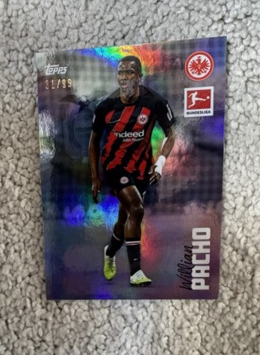 William Pacho Topps Chrome Bundesliga /99