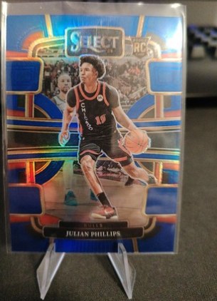 Julian Phillips 2023 Panini Select Blue Prizm